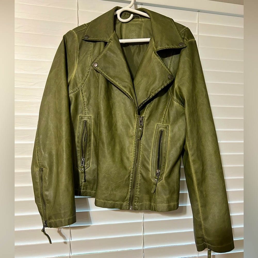 Max Studio jacket. Green, large, worn twice.